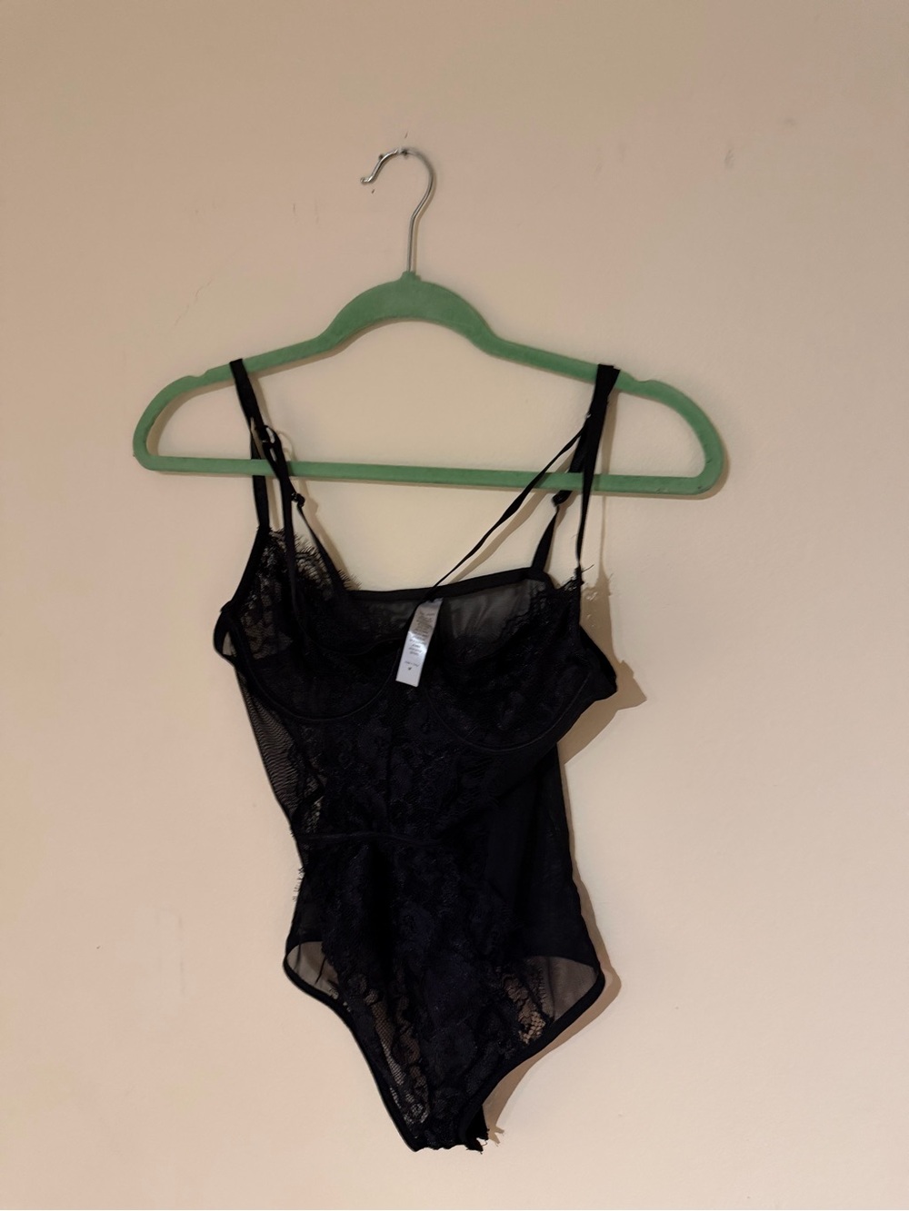 Sheer Lace Black Bodysuit